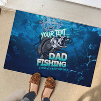 Personalized Father's Day Dad Fishing Skull Fisherman Rubber Doormat O Fish Ally Best Dad Ever - Wonder Print Shop