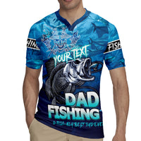Personalized Father's Day Dad Fishing Skull Fisherman Rugby Jersey O Fish Ally Best Dad Ever - Wonder Print Shop