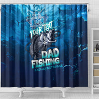 Personalized Father's Day Dad Fishing Skull Fisherman Shower Curtain O Fish Ally Best Dad Ever
