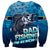 Personalized Father's Day Dad Fishing Skull Fisherman Sweatshirt O Fish Ally Best Dad Ever - Wonder Print Shop