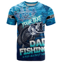 Personalized Father's Day Dad Fishing Skull Fisherman T Shirt O Fish Ally Best Dad Ever - Wonder Print Shop