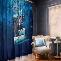Personalized Father's Day Dad Fishing Skull Fisherman Window Curtain O Fish Ally Best Dad Ever - Wonder Print Shop
