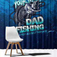 Personalized Father's Day Dad Fishing Skull Fisherman Window Curtain O Fish Ally Best Dad Ever - Wonder Print Shop