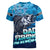 Personalized Father's Day Dad Fishing Skull Fisherman Women V-Neck T-Shirt O Fish Ally Best Dad Ever - Wonder Print Shop