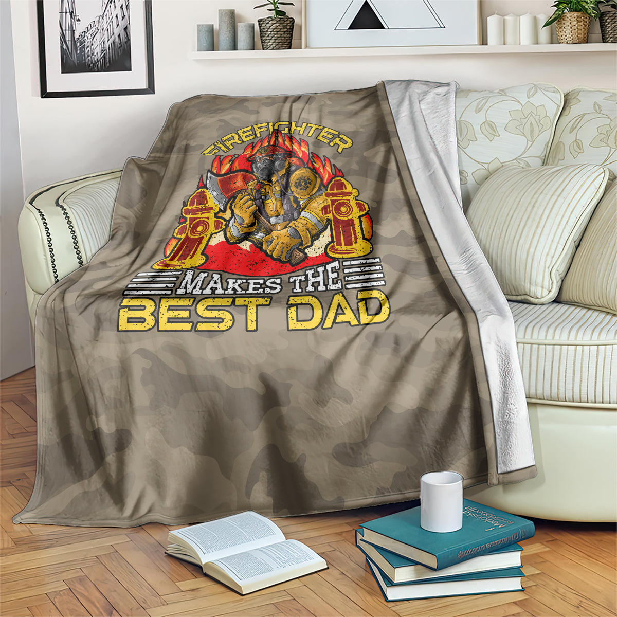 Firefighter Make The Best Dad Blanket Father's Day