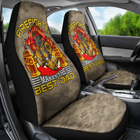 Firefighter Make The Best Dad Car Seat Cover Father's Day - Wonder Print Shop
