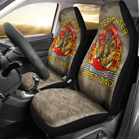Firefighter Make The Best Dad Car Seat Cover Father's Day - Wonder Print Shop