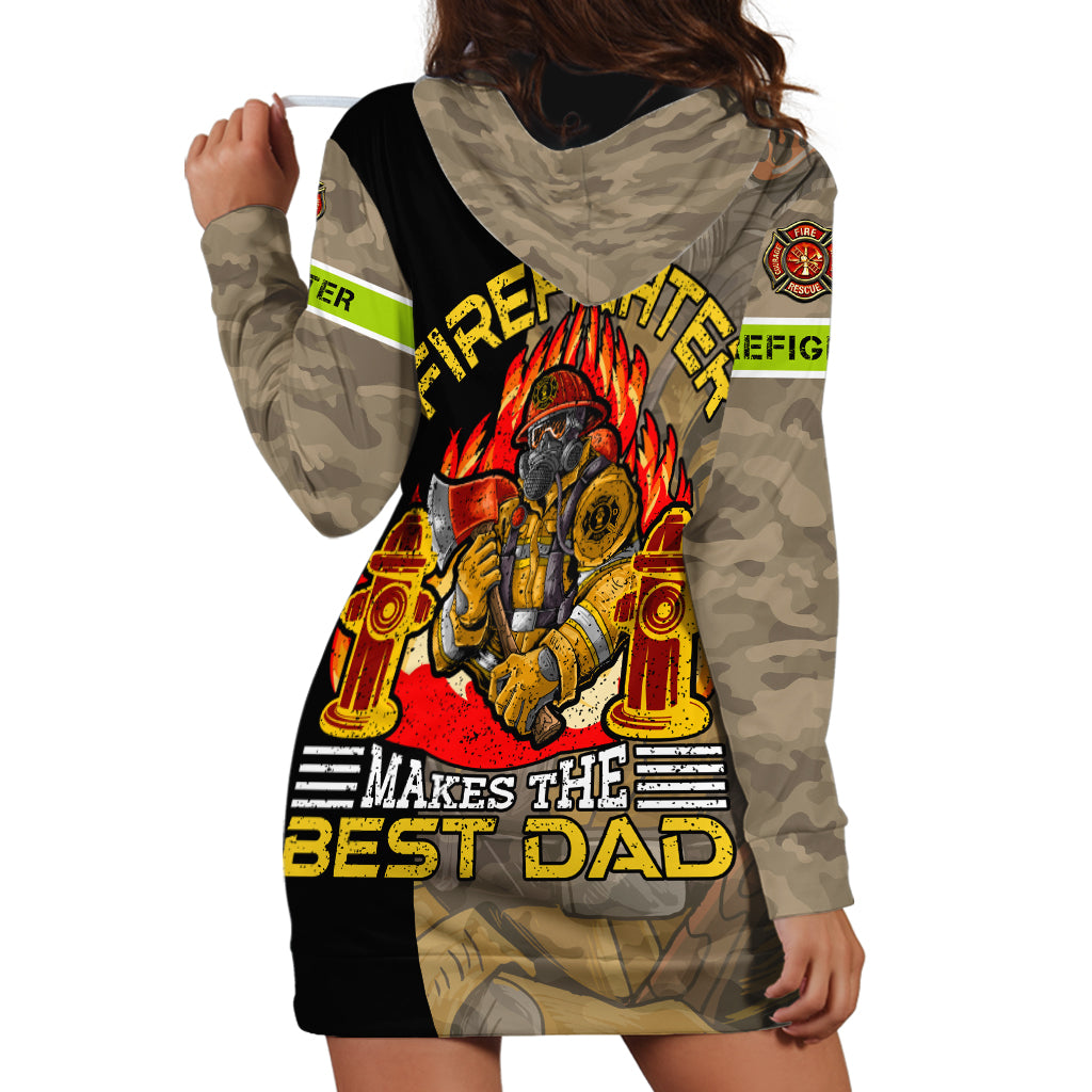 Firefighter Make The Best Dad Hoodie Dress Father's Day - Wonder Print Shop