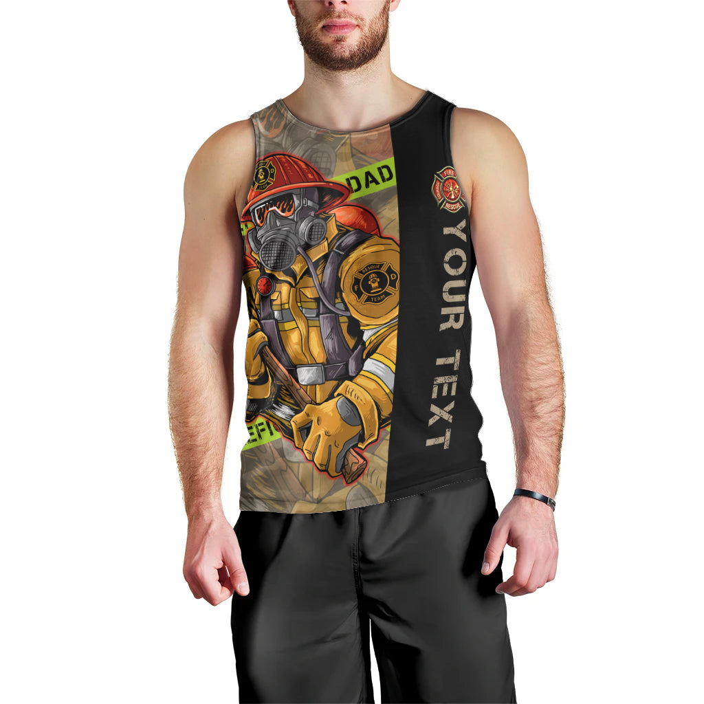 Firefighter Make The Best Dad Men Tank Top Father's Day - Wonder Print Shop