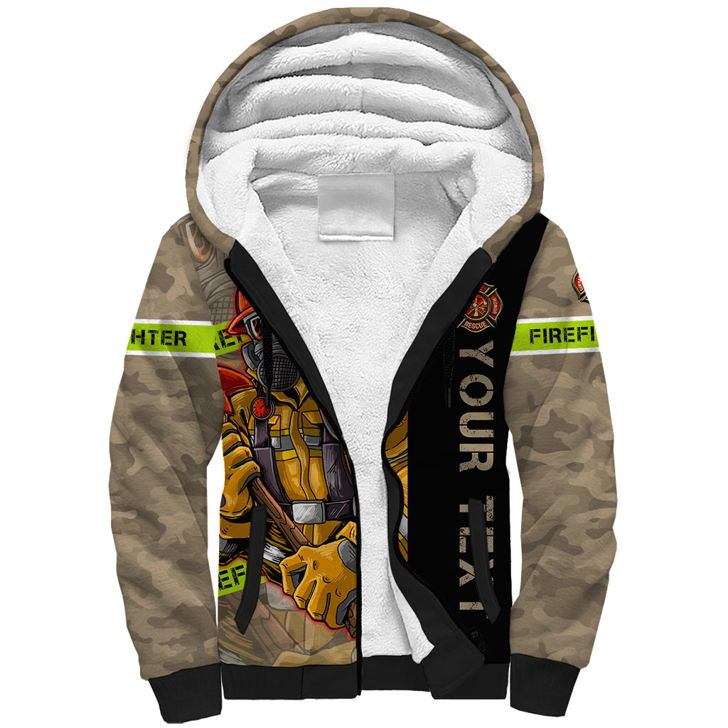 Firefighter Make The Best Dad Sherpa Hoodie Father's Day - Wonder Print Shop