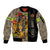 Firefighter Make The Best Dad Sleeve Zip Bomber Jacket Father's Day - Wonder Print Shop