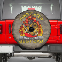 Firefighter Make The Best Dad Spare Tire Cover Father's Day - Wonder Print Shop