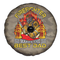 Firefighter Make The Best Dad Spare Tire Cover Father's Day - Wonder Print Shop