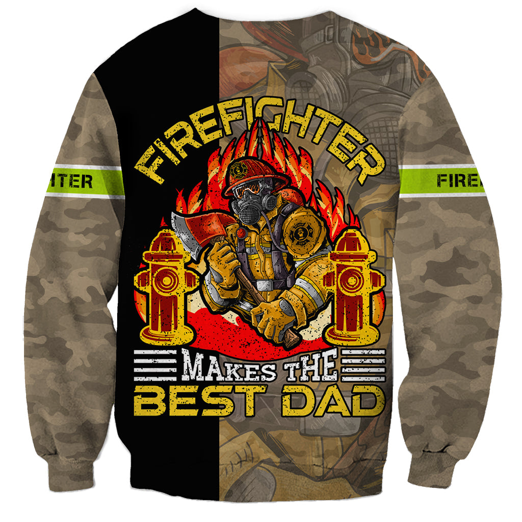 Firefighter Make The Best Dad Sweatshirt Father's Day - Wonder Print Shop