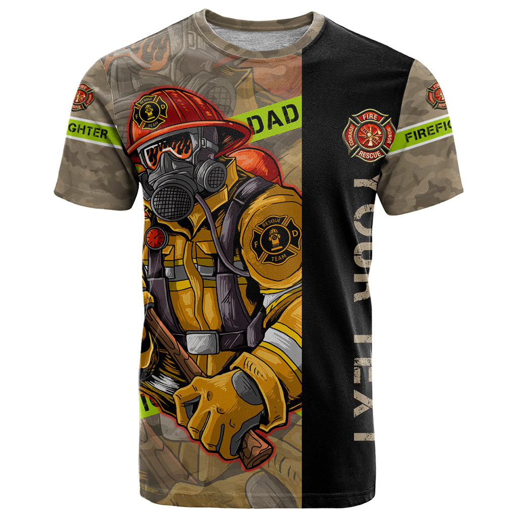 Firefighter Make The Best Dad T Shirt Father's Day - Wonder Print Shop