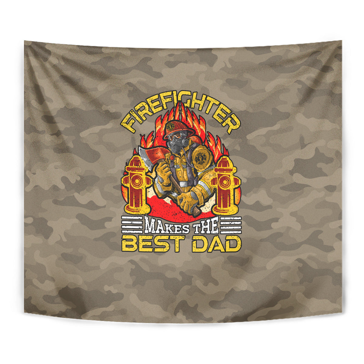 Firefighter Make The Best Dad Tapestry Father's Day - Wonder Print Shop