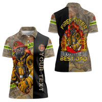 Firefighter Make The Best Dad Women Polo Shirt Father's Day - Wonder Print Shop
