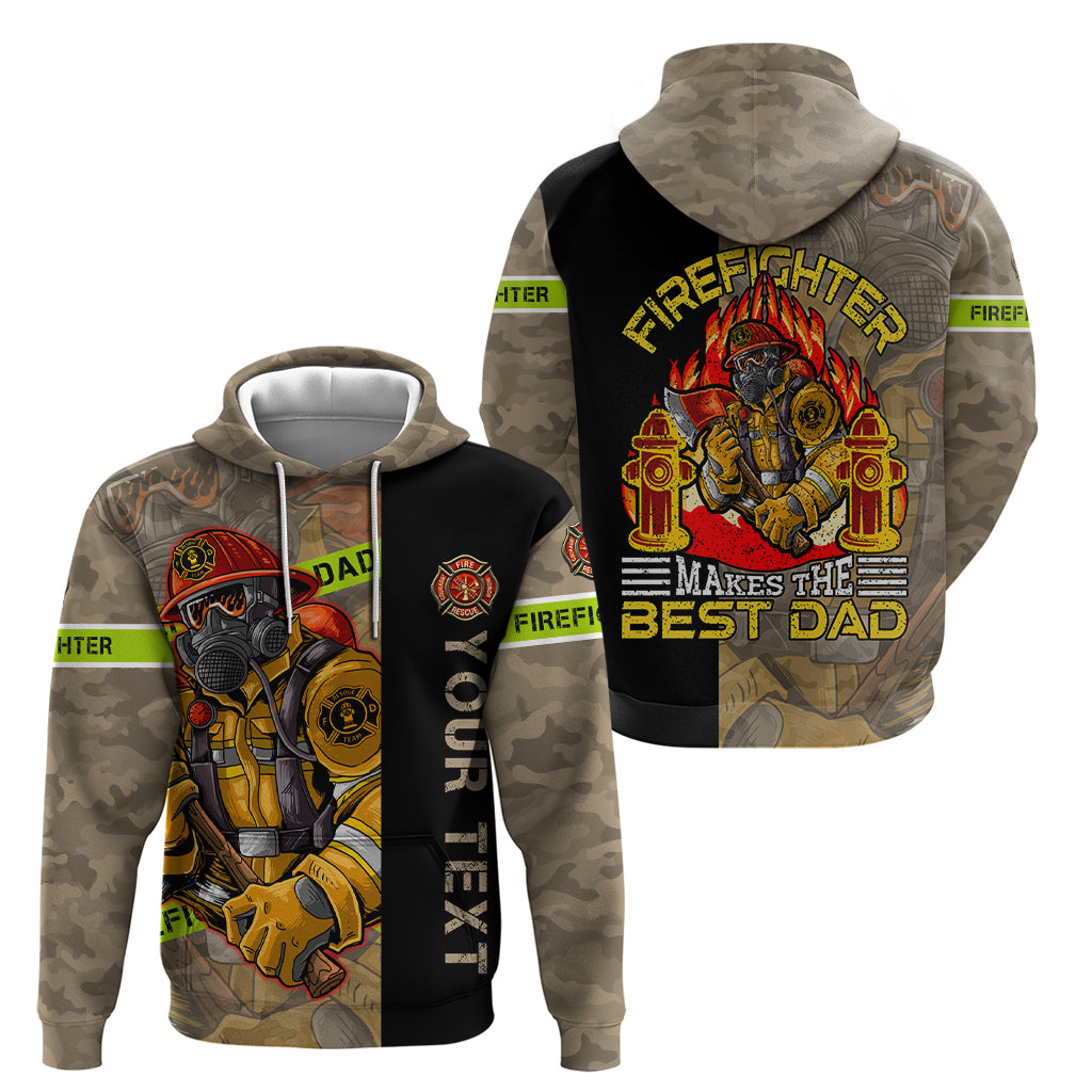 Firefighter Make The Best Dad Zip Hoodie Father's Day - Wonder Print Shop