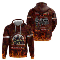 Father and Kids Firefighter Hoodie Like A Normal Dad - Wonder Print Shop