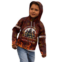 Father and Kids Firefighter Kid Hoodie Like A Normal Dad - Wonder Print Shop