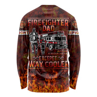 Father and Kids Firefighter Long Sleeve Shirt Like A Normal Dad - Wonder Print Shop