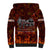 Father and Kids Firefighter Sherpa Hoodie Like A Normal Dad - Wonder Print Shop
