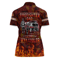 Father and Kids Firefighter Women Polo Shirt Like A Normal Dad - Wonder Print Shop