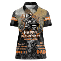 Father's Day Skull Deer Hunting Women Polo Shirt Best Buckin Dad Ever - Wonder Print Shop