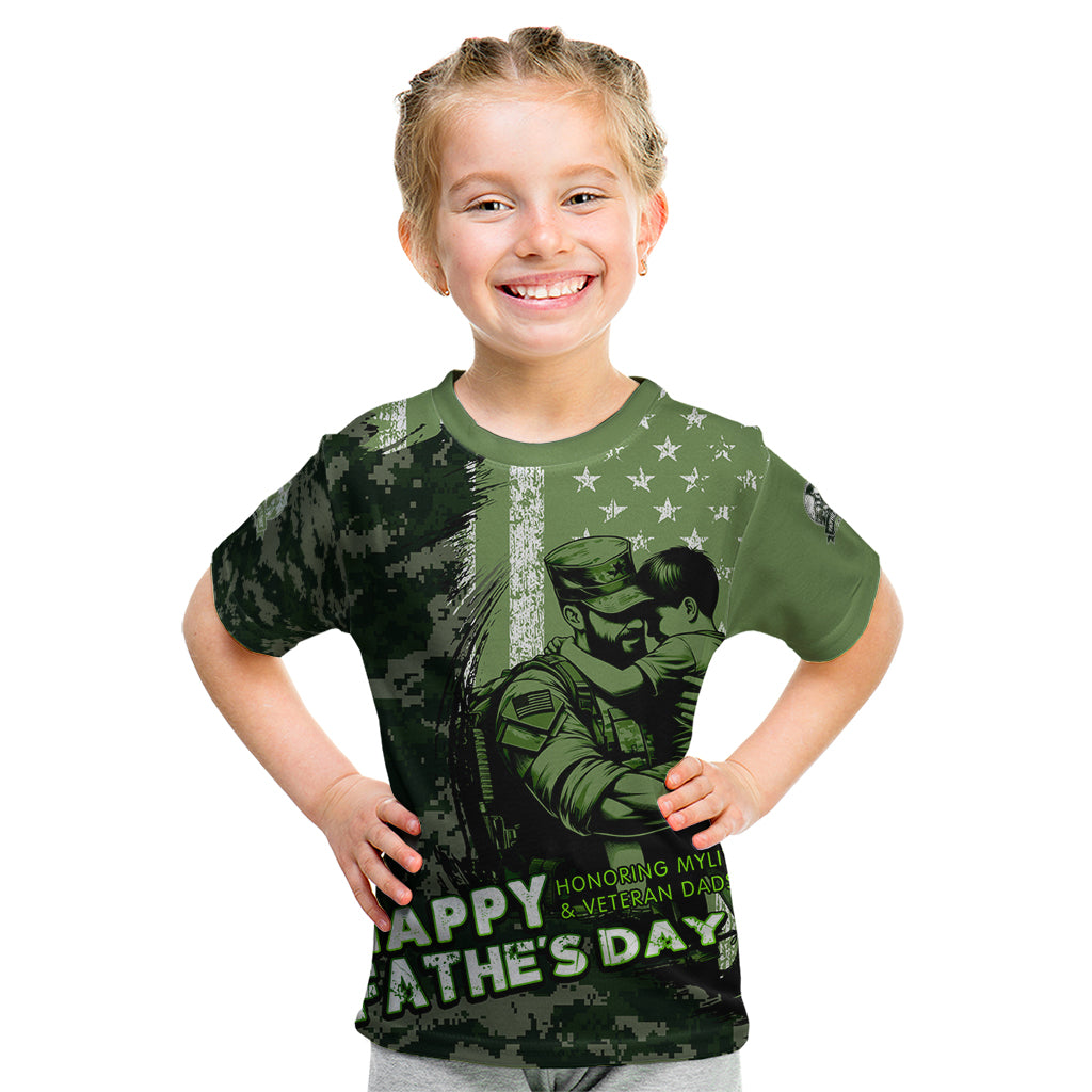 Veteran Father's Day My Hero Kid T Shirt Veteran Dad - Wonder Print Shop