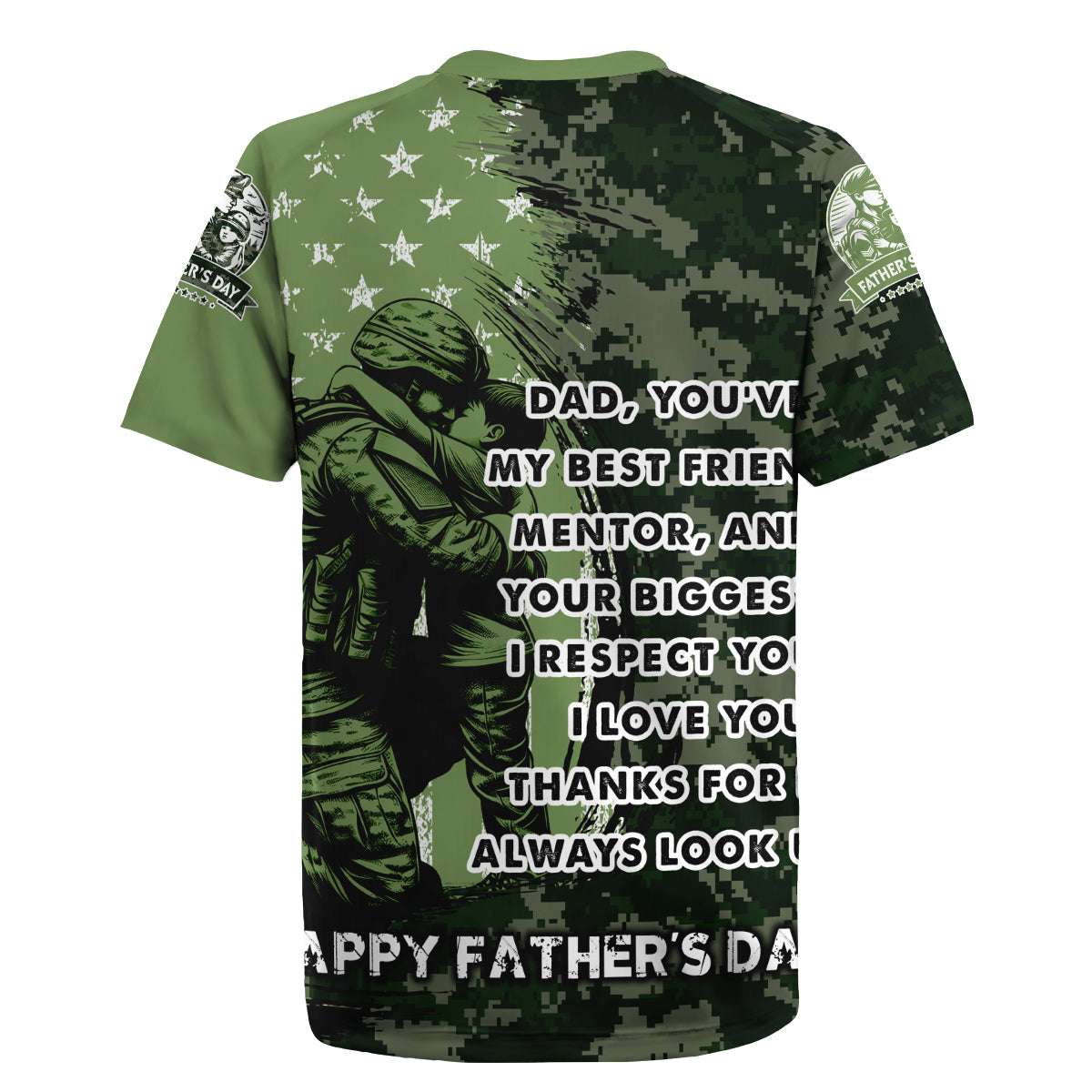 Veteran Father's Day My Hero Rugby Jersey Veteran Dad - Wonder Print Shop