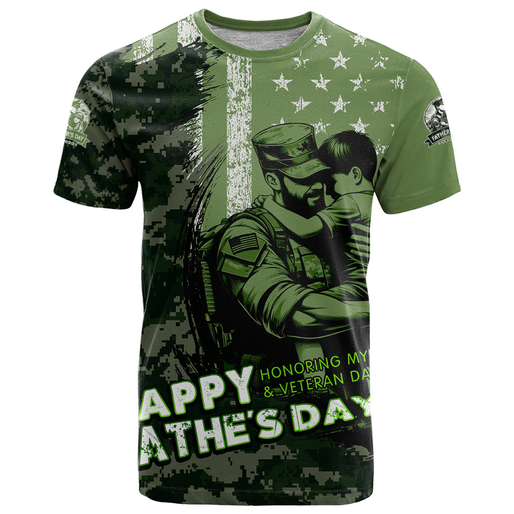 Veteran Father's Day My Hero T Shirt Veteran Dad - Wonder Print Shop