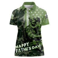Veteran Father's Day My Hero Women Polo Shirt Veteran Dad - Wonder Print Shop