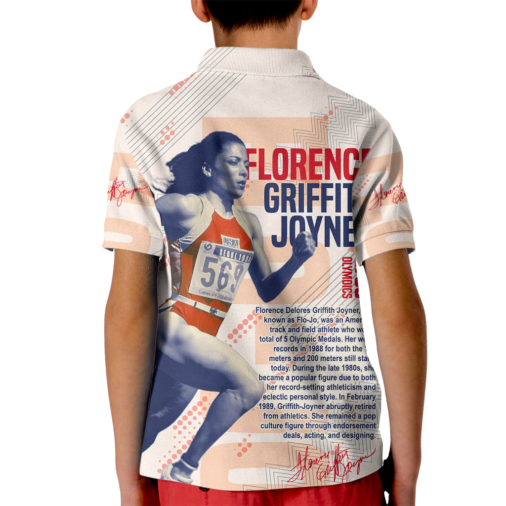 The Phenomenal Woman Flo-Jo Kid Polo Shirt 1988 - Wonder Print Shop