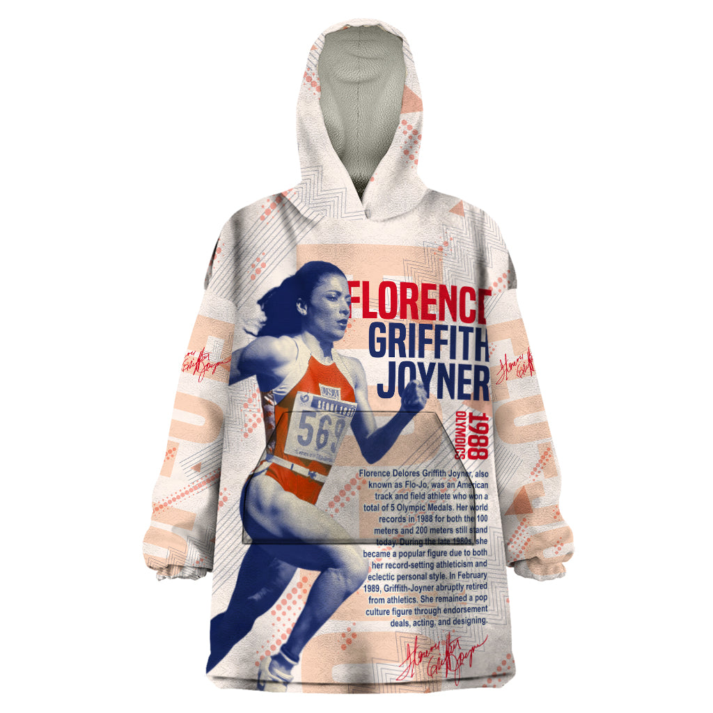 The Phenomenal Woman Flo-Jo Wearable Blanket Hoodie 1988 - Wonder Print Shop