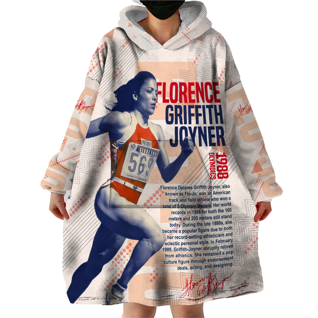 The Phenomenal Woman Flo-Jo Wearable Blanket Hoodie 1988 - Wonder Print Shop
