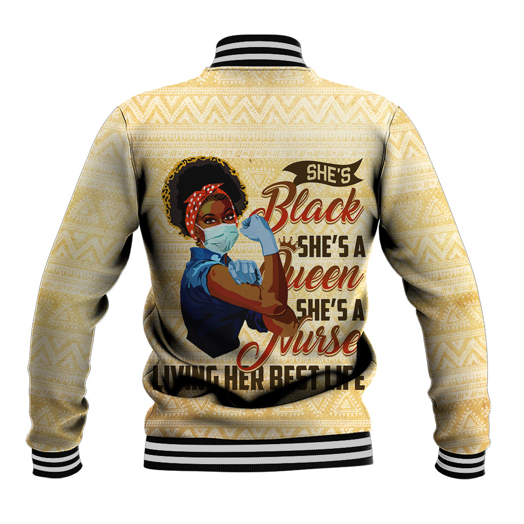 Afro Nurses Baseball Jacket Black Queen African - Wonder Print Shop