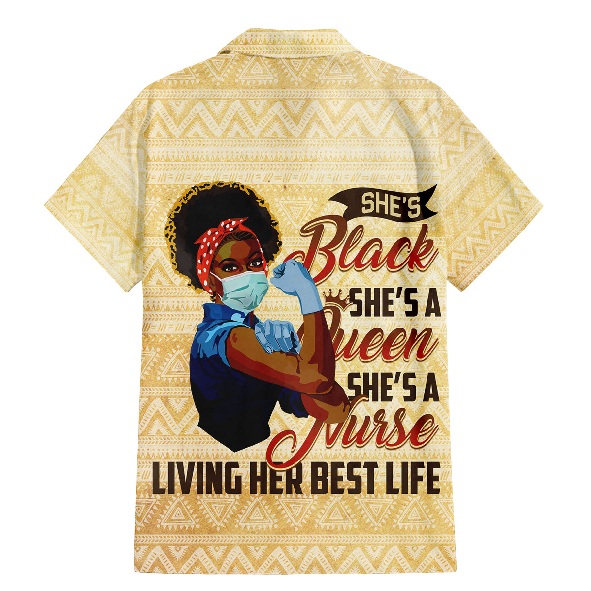 Afro Nurses Family Matching Mermaid Dress and Hawaiian Shirt Black Queen African - Wonder Print Shop