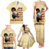 Afro Nurses Family Matching Tank Maxi Dress and Hawaiian Shirt Black Queen African - Wonder Print Shop