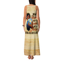 Afro Nurses Family Matching Tank Maxi Dress and Hawaiian Shirt Black Queen African - Wonder Print Shop
