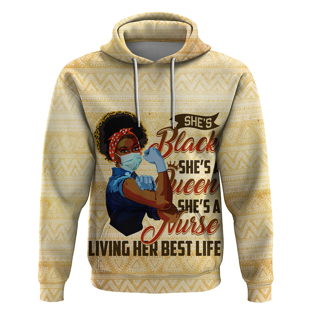 Afro Nurses Hoodie Black Queen African - Wonder Print Shop