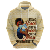 Afro Nurses Hoodie Black Queen African - Wonder Print Shop