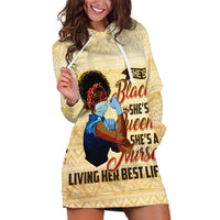 Afro Nurses Hoodie Dress Black Queen African - Wonder Print Shop