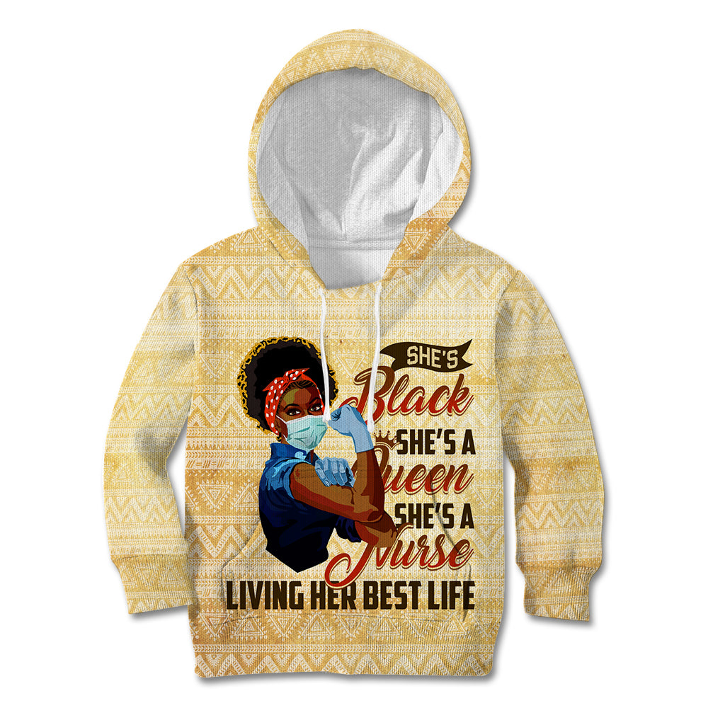 Afro Nurses Kid Hoodie Black Queen African - Wonder Print Shop