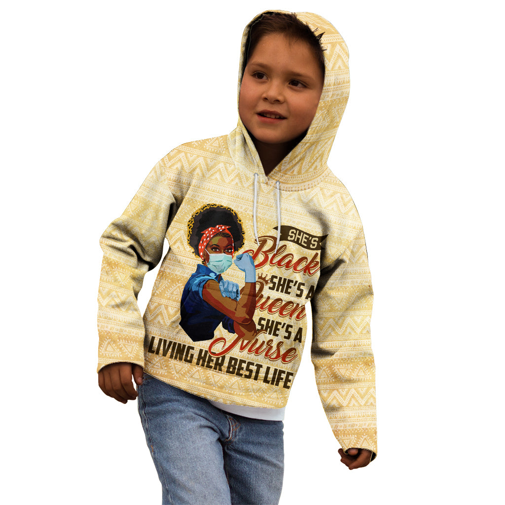 Afro Nurses Kid Hoodie Black Queen African - Wonder Print Shop