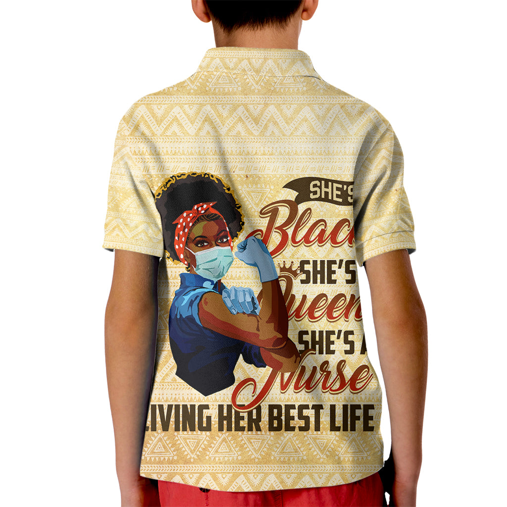 Afro Nurses Kid Polo Shirt Black Queen African - Wonder Print Shop