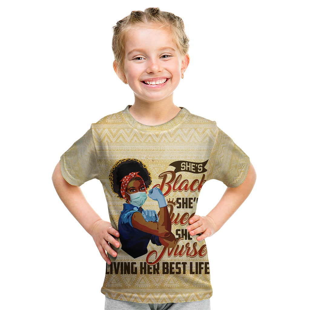 Afro Nurses Kid T Shirt Black Queen African - Wonder Print Shop
