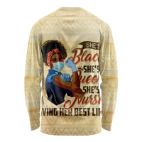 Afro Nurses Long Sleeve Shirt Black Queen African - Wonder Print Shop