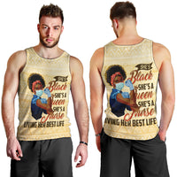 Afro Nurses Men Tank Top Black Queen African - Wonder Print Shop