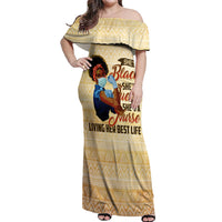 Afro Nurses Off Shoulder Maxi Dress Black Queen African - Wonder Print Shop