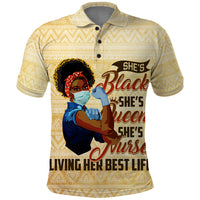 Afro Nurses Polo Shirt Black Queen African - Wonder Print Shop